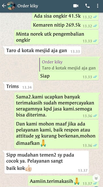 testimoni bikin seragam di ores konveksi